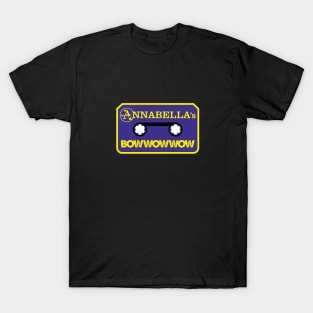 Annabella's Bow Wow Wow Cassette Logo OFFICIAL MERCH T-Shirt